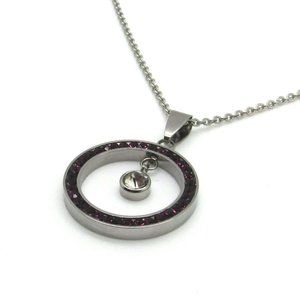 Stainless Steel Birthstone Pendant with chain